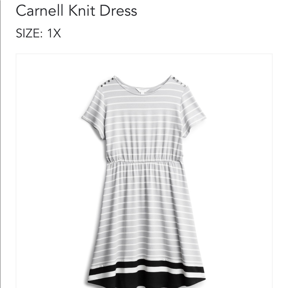 Market & Spruce 1X gray dress